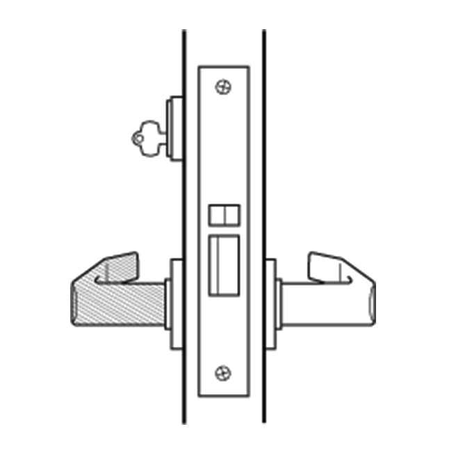 Dorex DM80 Heavy-Duty Mortise Lockset – Storeroom Function – Satin Chrome