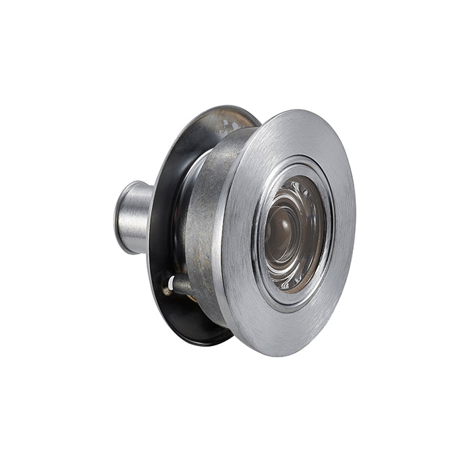 Peek-O Revolving Door Viewer – Satin Chrome