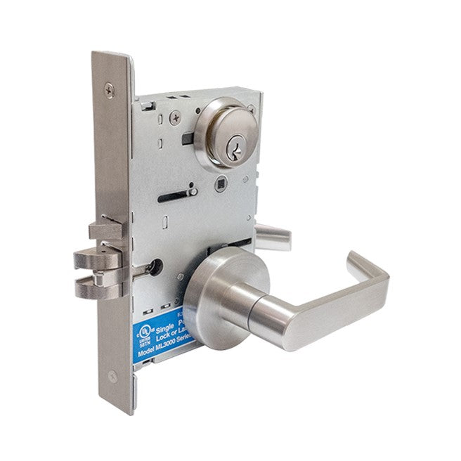 Dorex DM80 Heavy-Duty Mortise Lockset – Storeroom Function – Satin Chrome