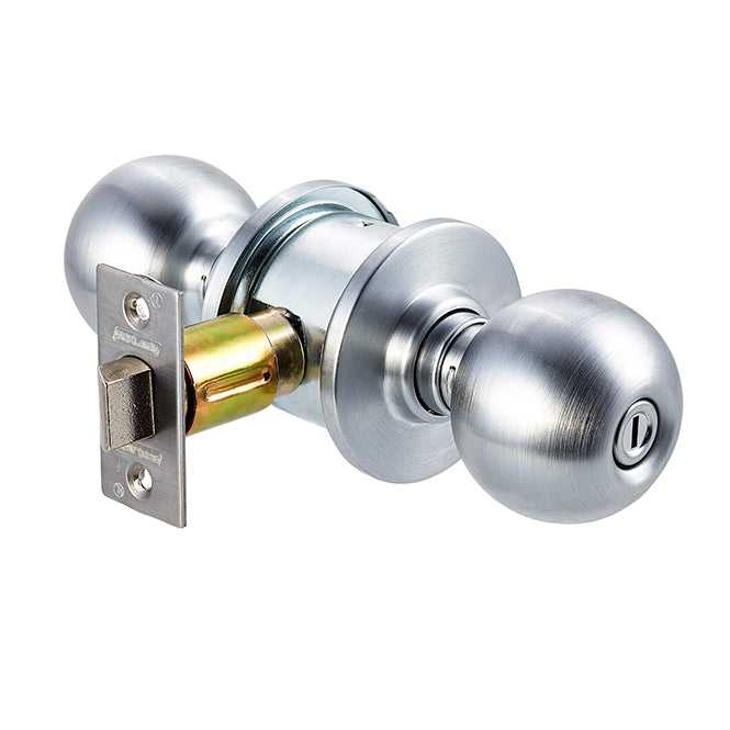 Schlage A40S ORB 626 Medium-Duty Privacy Knob – Satin Chrome