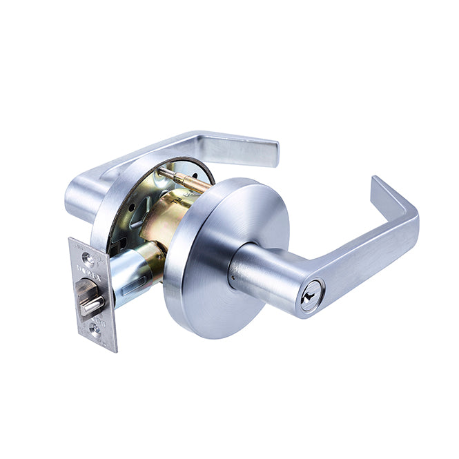 Dorex FH82 C26D Medium-Duty Double Storeroom Institution Lever – Satin Chrome