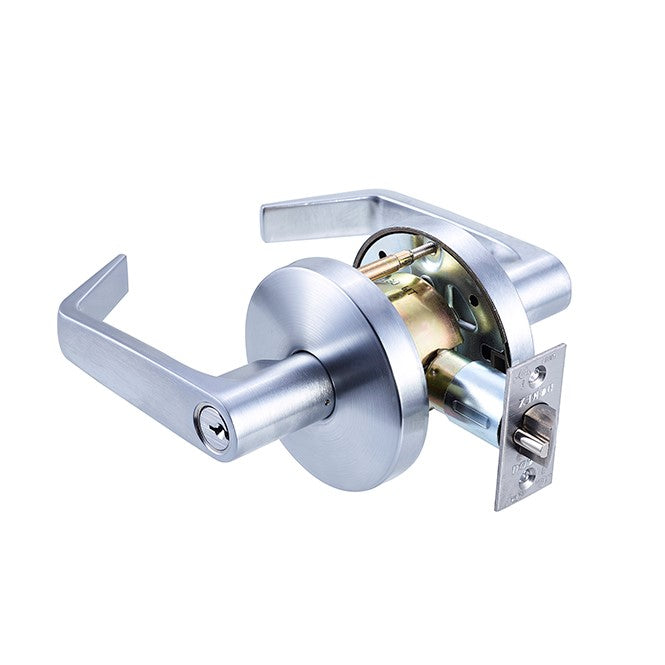 Dorex FH82 C26D Medium-Duty Double Storeroom Institution Lever – Satin Chrome