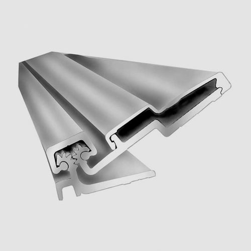 ABH A210HD Aluminum Continuous Geared Hinge – 83” – Full Surface Swing Clear – CLEAR ALUMINUM