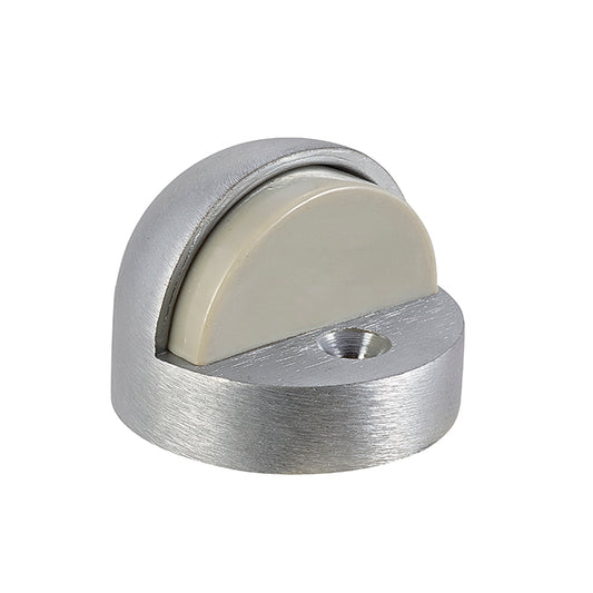 T218 C26D High Rise Dome Floor Stop – Satin Chrome