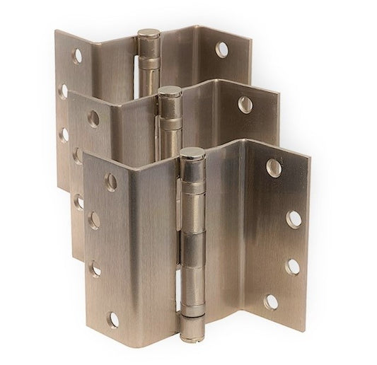 Dorex BB148 Swing-Clear Ball Bearing Hinges – 4 1/2″ – Satin Nickel – Left Hand (Set of 3)