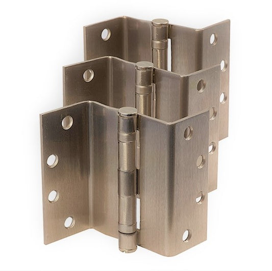 Dorex BB148 Swing-Clear Ball Bearing Hinges – 4 1/2” – Satin Nickel – Right Hand (Set of 3)