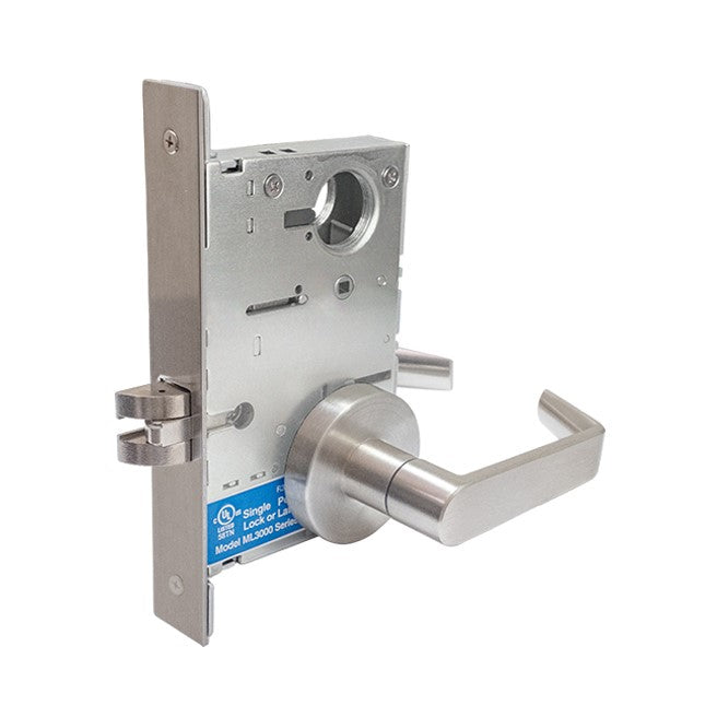 Dorex DM10 Heavy-Duty Mortise Lockset – Passage Function – Satin Chrome