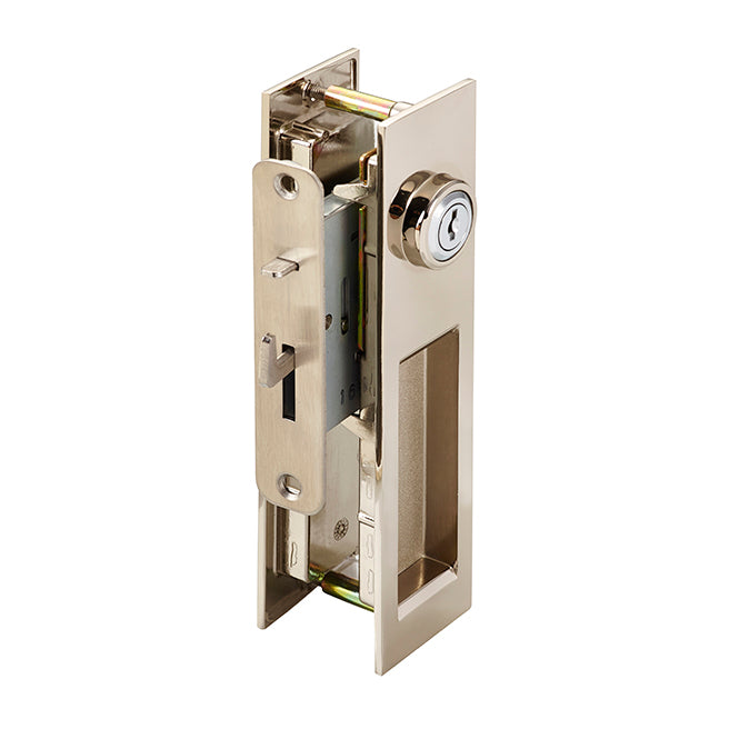 Sugatsune HC 3051 CLD Sliding Door Cylinder Lock – Polished Nickel