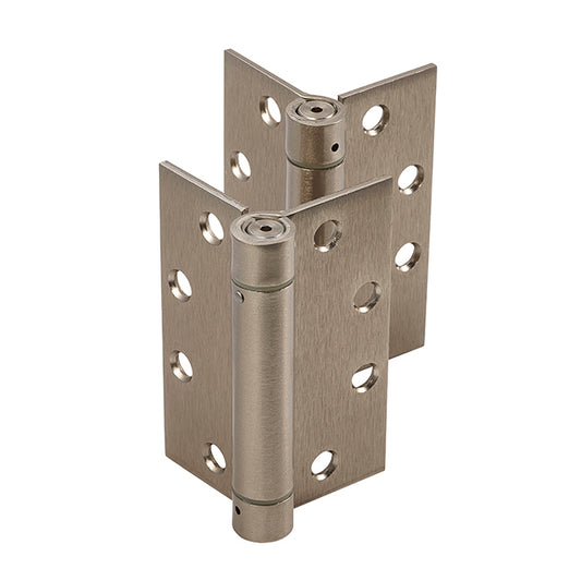 Dorex 3310 Template Spring Hinges – 4” X 4” – Satin Nickel (Set of 2)