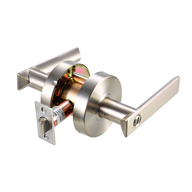 Dorex T2F40 C15 Flat Medium-Duty Privacy Lever – Satin Nickel