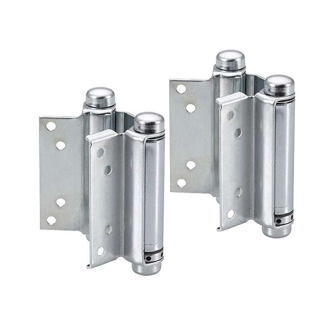 Bommer 3029 4 603 Double Acting Spring Hinges – Dull Zinc (Set of 2)