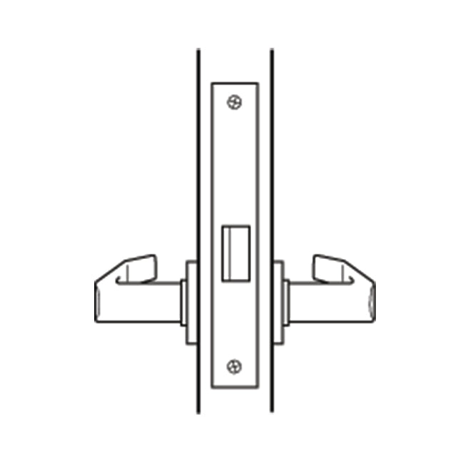 Dorex DM10 Heavy-Duty Mortise Lockset – Passage Function – Satin Chrome