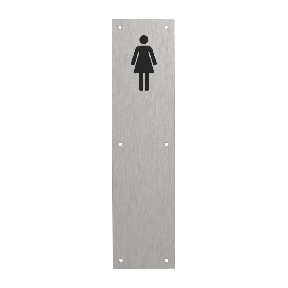 CBH 923 PW2 5” x 20” C32D Female Picto Push Plate – Stainless Steel