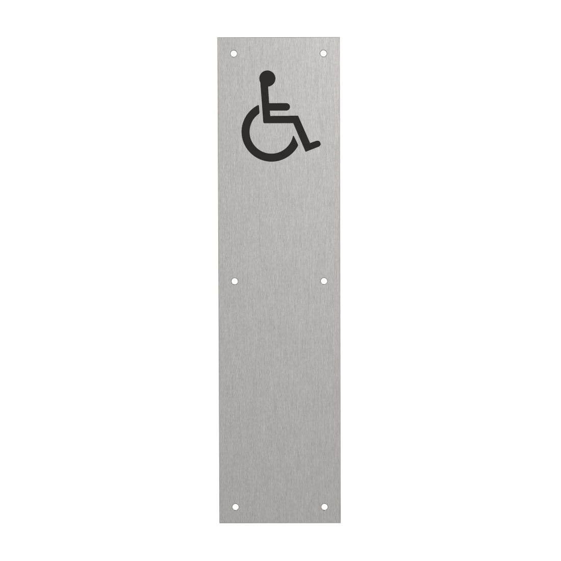 CBH 923 PHC3 4” x 16” C32D Handicap Picto Push Plate – Stainless Steel