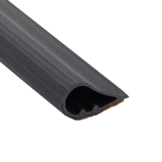 KN Crowder W-22 Smoke Seal Silicone Weatherstrip Gasketing – 25’0″ Roll – Black