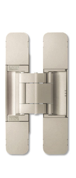 Sugatsune HES3D-120 DN Medium-Duty Concealed Hinges – Dull Nickel (Set of 2)