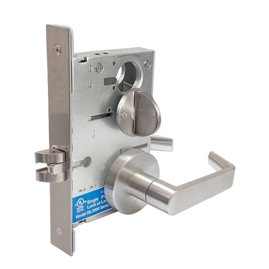 Dorex DM42 Heavy-Duty Mortise Lockset – Privacy Function – Satin Chrome