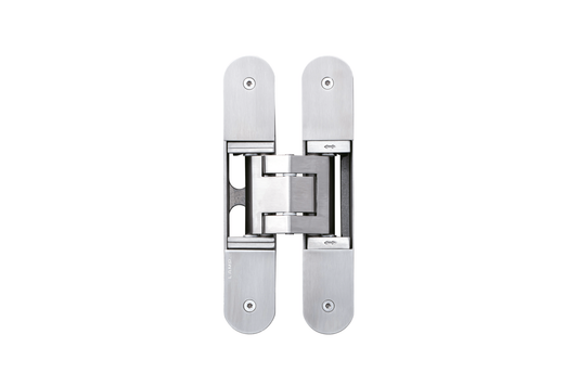 Sugatsune HGS3D-S160RD Heavy-Duty Concealed Hinges – Radius Cover – Stainless Steel (Set of 2)