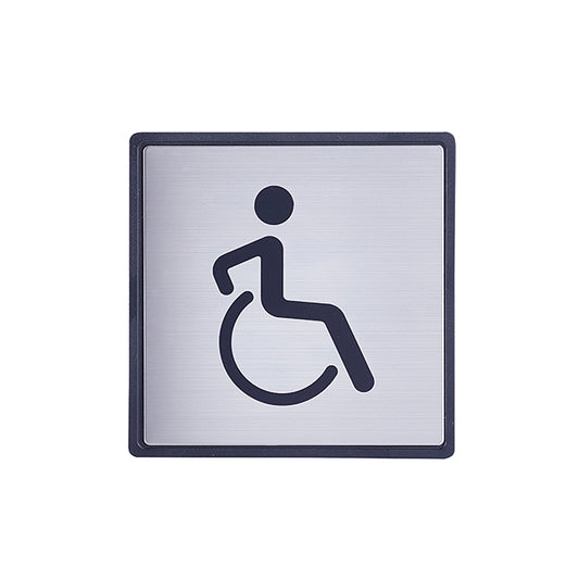 Handicap Picto Sign – Stainless Steel