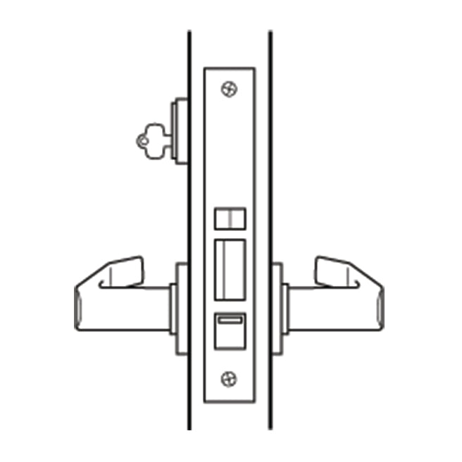 Dorex DM50 Heavy-Duty Mortise Lockset – Entry/Office Function – Satin Chrome