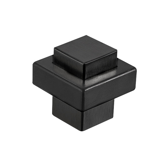 3536 C19 Square Floor Stop – Matte Black