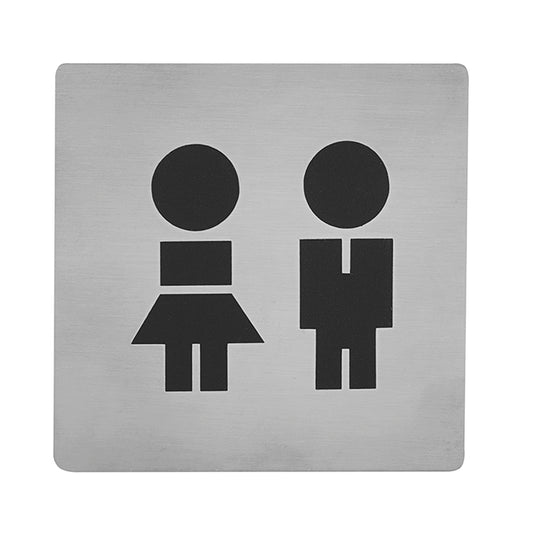 Male/Female Children’s Picto Sign – Stainless Steel