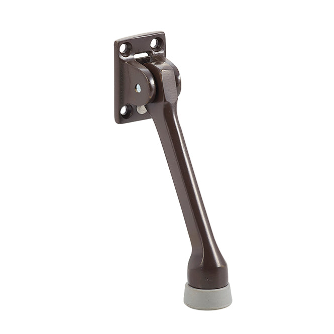 5” Solid Brass Heavy-Duty Kickdown Door Holder – Dark Brown