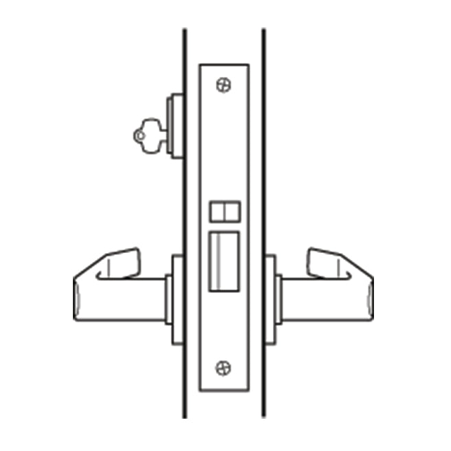 Dorex DM70 Heavy-Duty Mortise Lockset – Classroom Function – Satin Chrome