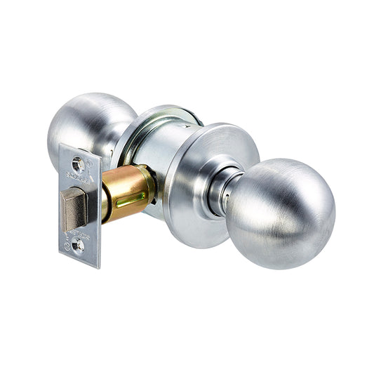 Schlage A10S ORB 626 Medium-Duty Passage Knob – Satin Chrome