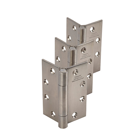 Dorex CB179 NRP Concealed Bearing Non-Removable Pin Hinges – 4 1/2” X 4” – Stainless Steel (Set of 3)