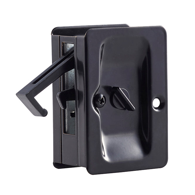 Pocket Door Lock – Privacy Function – Matte Black