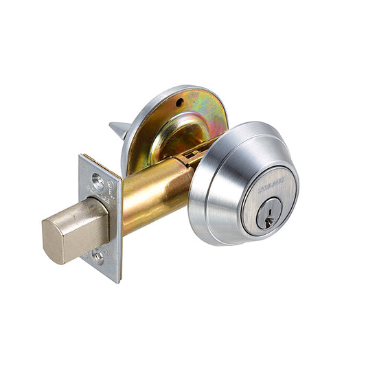 Schlage B660 626 Heavy-Duty Single Cylinder Deadbolt – Satin Chrome