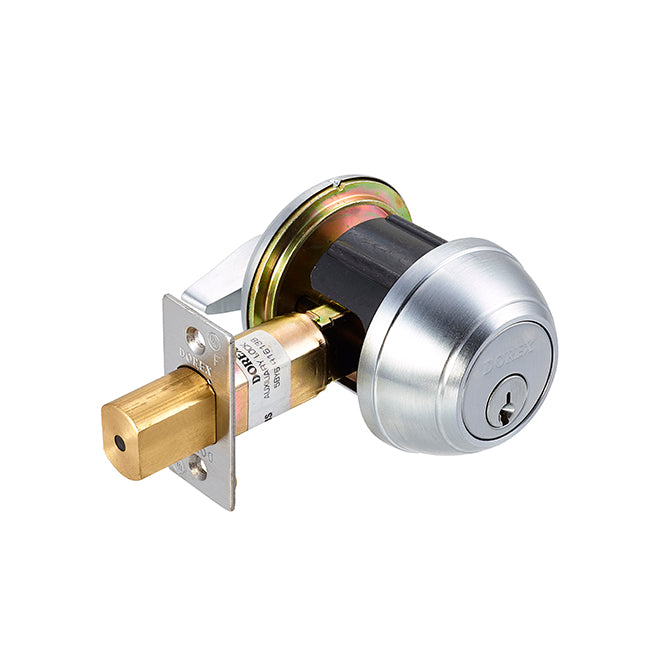 Dorex TLA51 C26D Medium-Duty Single Cylinder Deadbolt – Satin Chrome