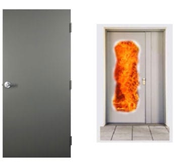 Fire-Rated Metal Door