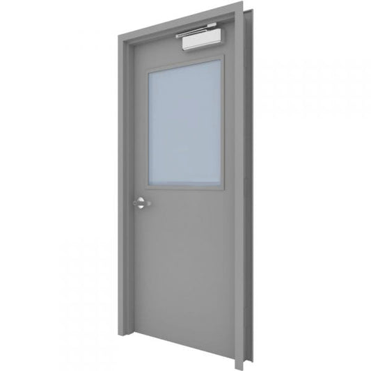 Hollow Metal Door with Lite Kit & Glass
