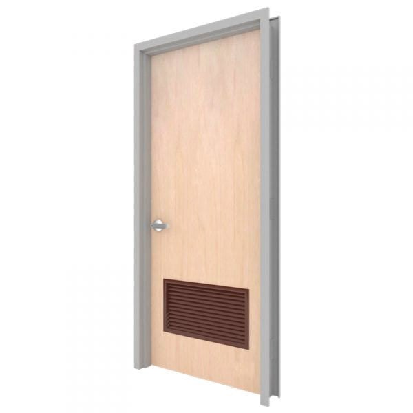 Commercial Wood Door with Louver