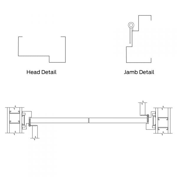 Double Egress Hollow Metal Frame