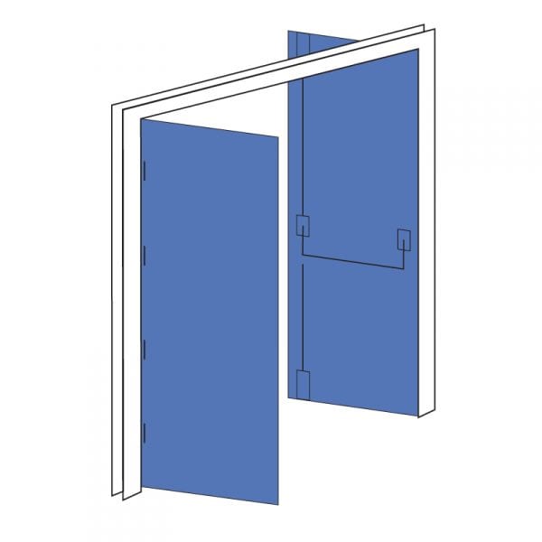 Double Egress Hollow Metal Frame