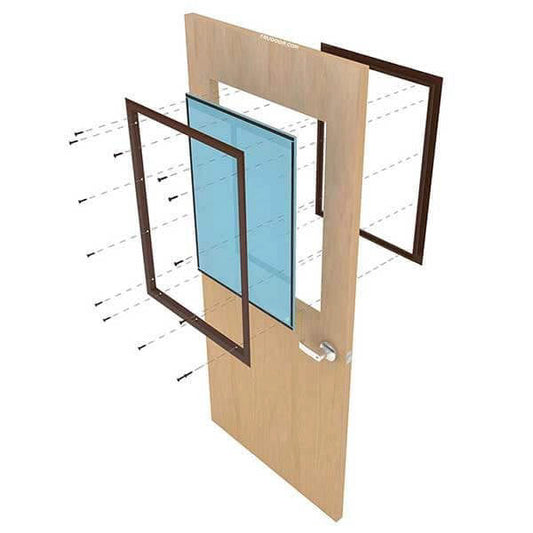 Commercial Wood Door with Glass