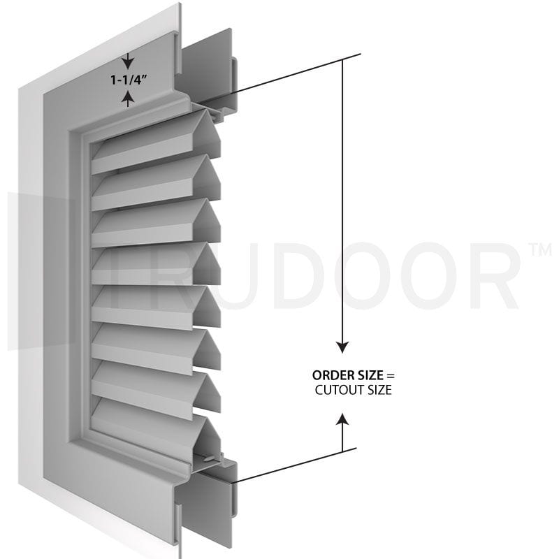 Hollow Metal Door with Louver